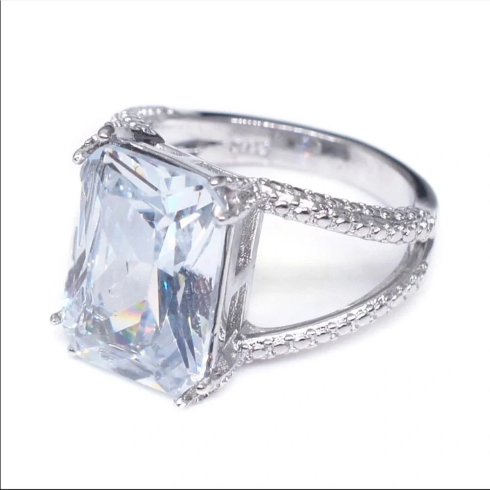BIG STONE 💍925 SILVER RING
